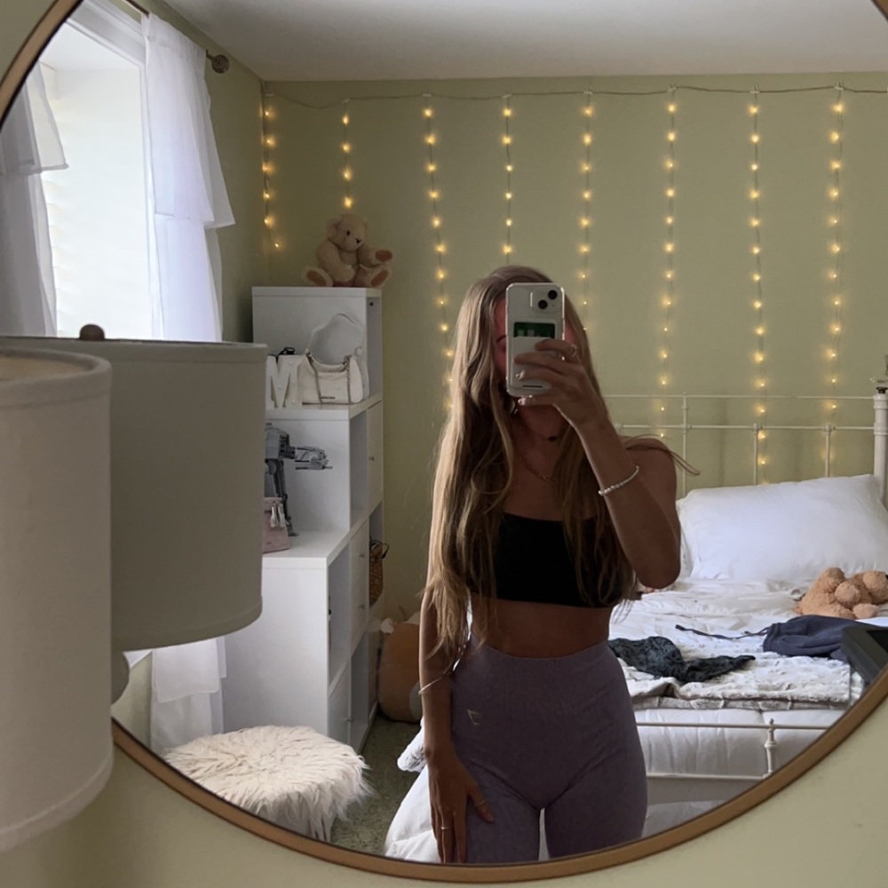 purple gymshark leggings